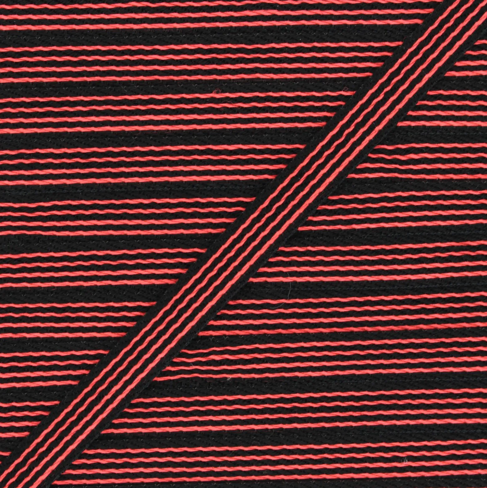 Ruban Flashy Stripes 10mm - rouge fluo