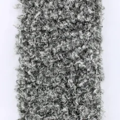Ruban fourrure astrakan 100mm gris x 50cm