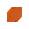 Ruban fourrure poils mixtes 100mm orange x 50cm