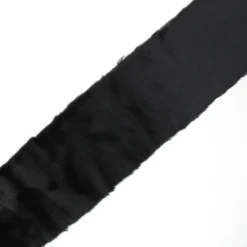 Ruban fourrure unie 10cm- noir x 50cm