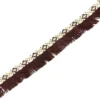 Ruban galon franges Bohème 30mm - marron foncé