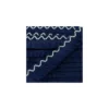 Ruban galon franges Chevron 30mm - marine x 50cm