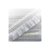 Ruban galon franges dentelle au crochet 65mm - blanc