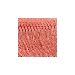 Ruban Galon Franges Dentelle au crochet 10cm - corail x 50cm