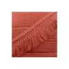 Ruban galon franges dentelle au crochet 65mm - tomate