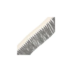 Ruban galon franges Lozana 130mm - noir x 50 cm