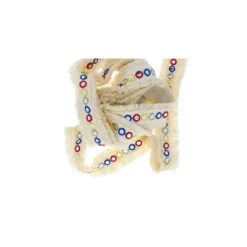 Ruban galon Miroirs et Franges 48mm - crème x 50cm