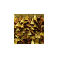 Ruban galon pompons à franges Puebla - doré x 50cm
