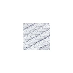 Ruban galon tressé 5 mm blanc