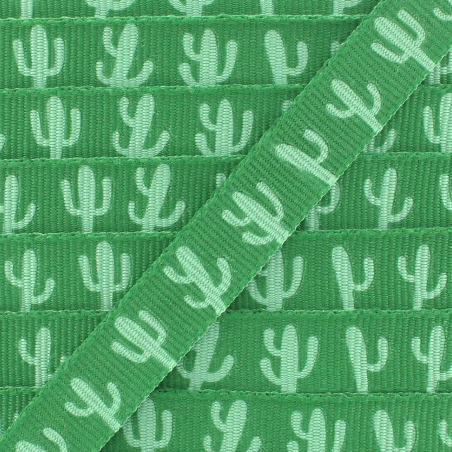 Ruban gros grain Cactus 10 mm - Vert