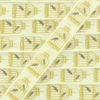 Ruban gros grain Cages d'oiseaux 10 mm - Beige/Doré