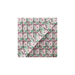 Ruban jacquard flamant rose 20 mm - rose