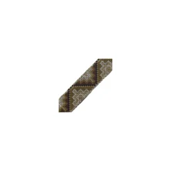 Ruban Jacquard inca 48mm blanc / beige x 20cm