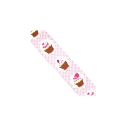 Ruban laitonné Vichy Cupcakes rose