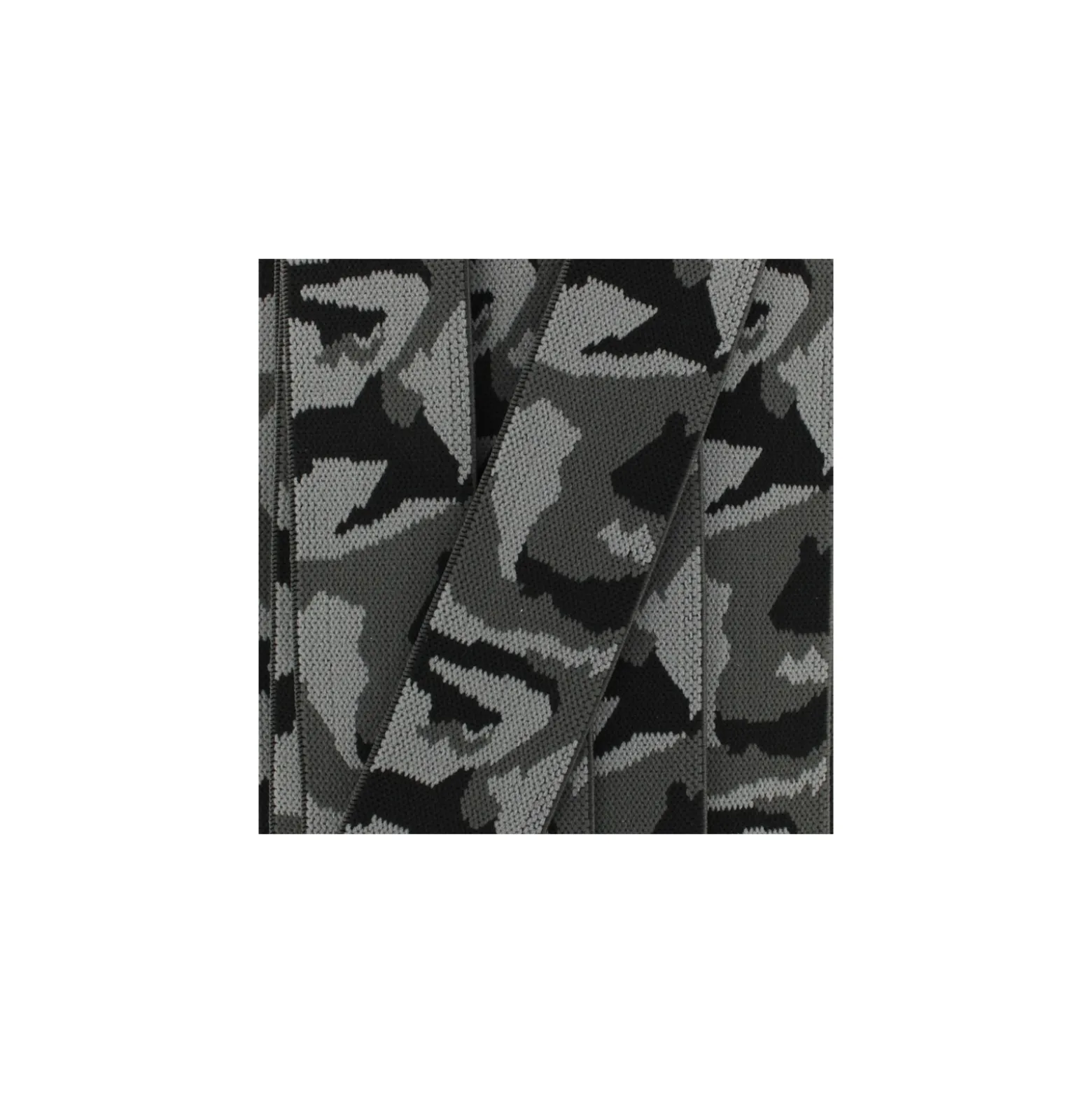 Ruban élastique camouflage(40 mm) - gris