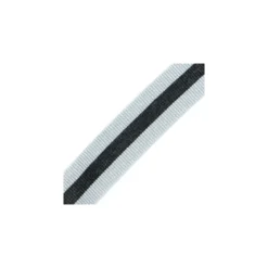 Ruban Élastique Ceinture Réveillon 40 mm - Argent/Noir x 50cm