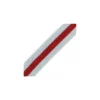 Ruban Élastique Ceinture Réveillon 40 mm - Argent/Rouge x 50cm