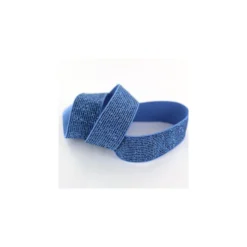 Ruban élastique lurex Brillantine (22mm) - bleu