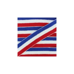 Ruban Élastique Éponge Réversible 45 mm - Tricolore x 50 cm