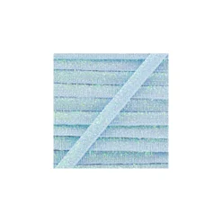 Ruban paillettes irisées 5mm - bleu ciel