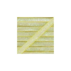 Ruban paillettes irisées 5mm - jaune clair