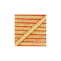 Ruban paillettes irisées 5mm - orange