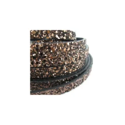Ruban plat Glitter cuivre