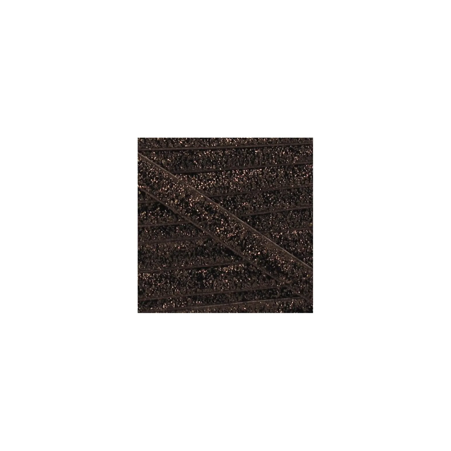 Ruban plat lurex marron