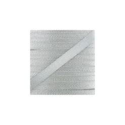 Ruban sergé lurex - argentx 1 m