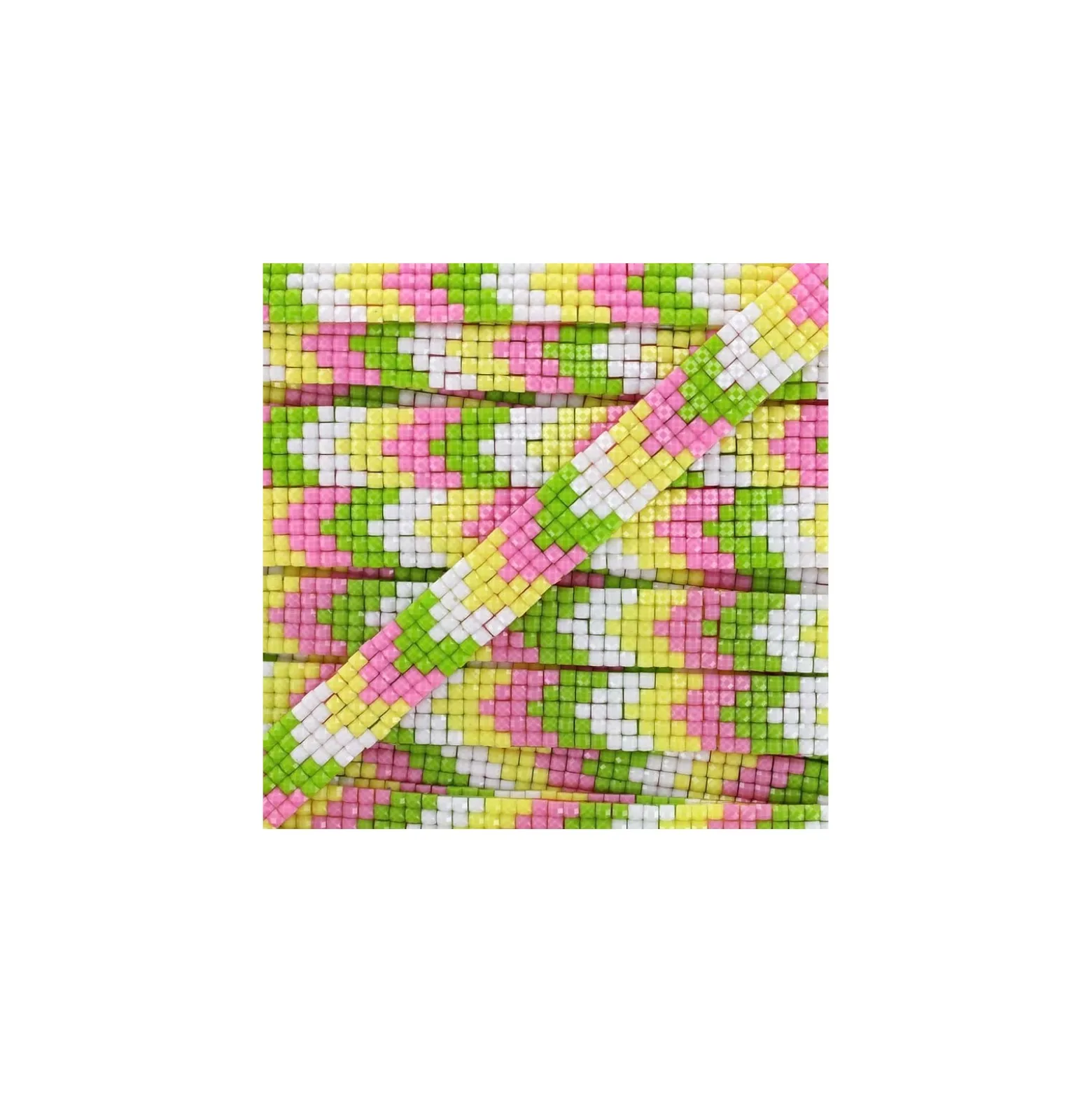 Ruban thermocollant Chevron mosaïque - jaune x 40cm