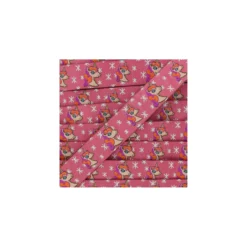 Ruban tissé Stars and unicorns - fuchsia