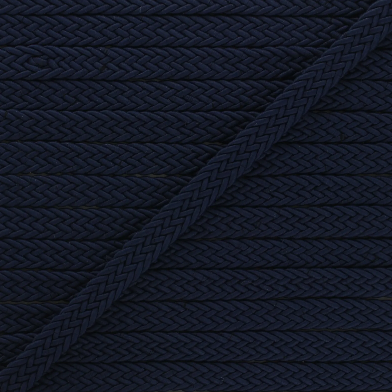 Ruban tressé Trenza 13 mm - bleu marine