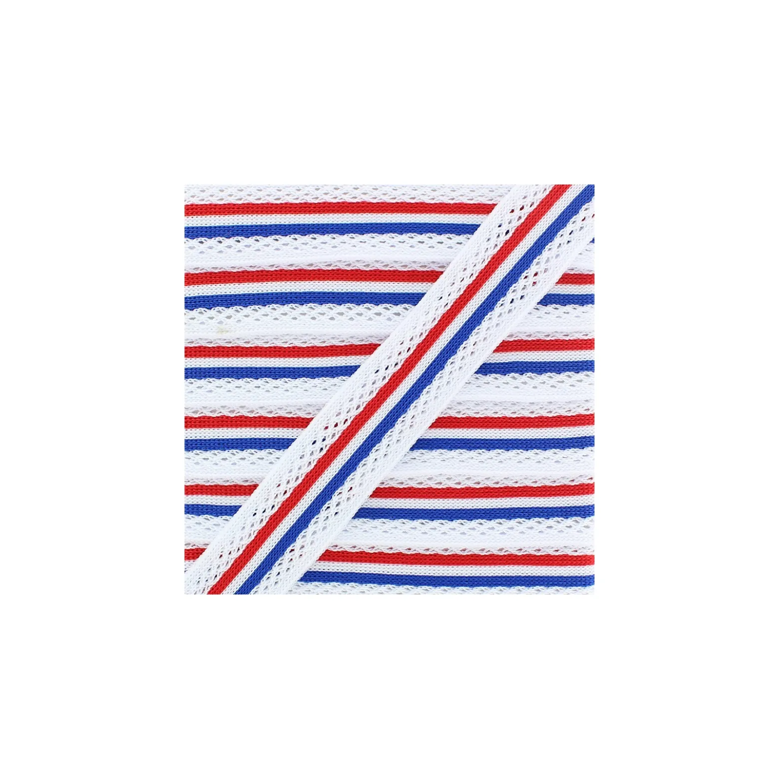 Ruban Tricolore Maille Sport 25 mm - A