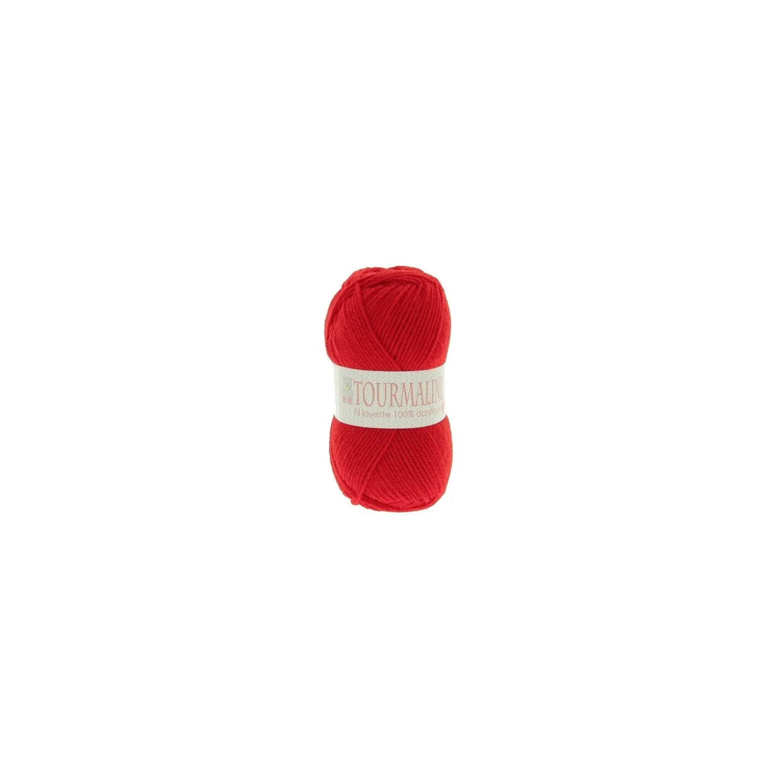 Sachet de 2 pelotes - Fil à tricoter layette Tourmaline n°156 - rouge