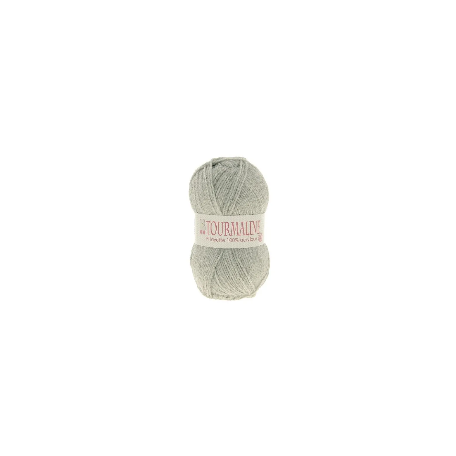 Sachet de 2 pelotes - Fil à tricoter layette Tourmaline n°214 - gris