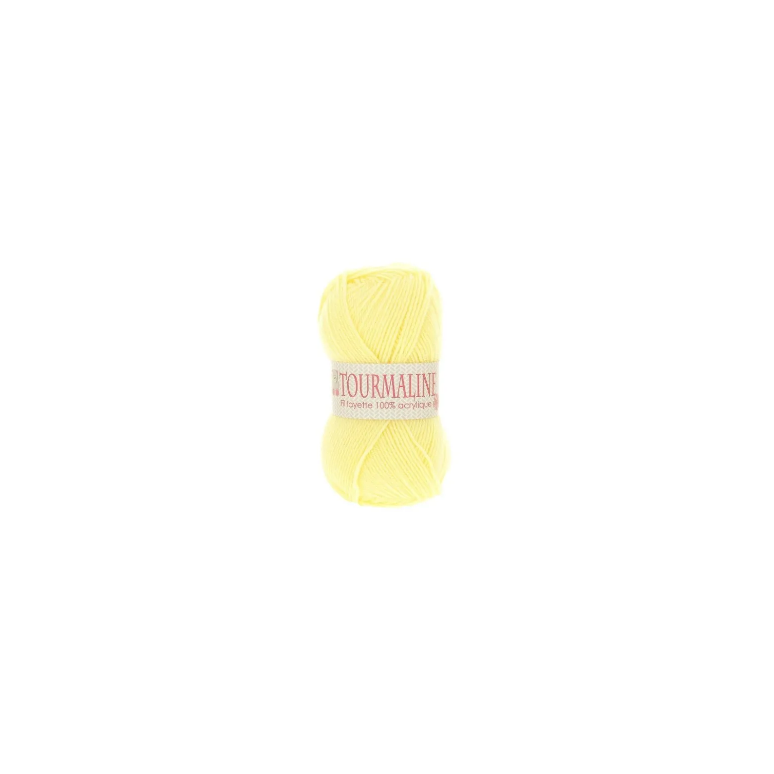 Sachet de 2 pelotes - Fil à tricoter layette Tourmaline n°1151 - jaune clair