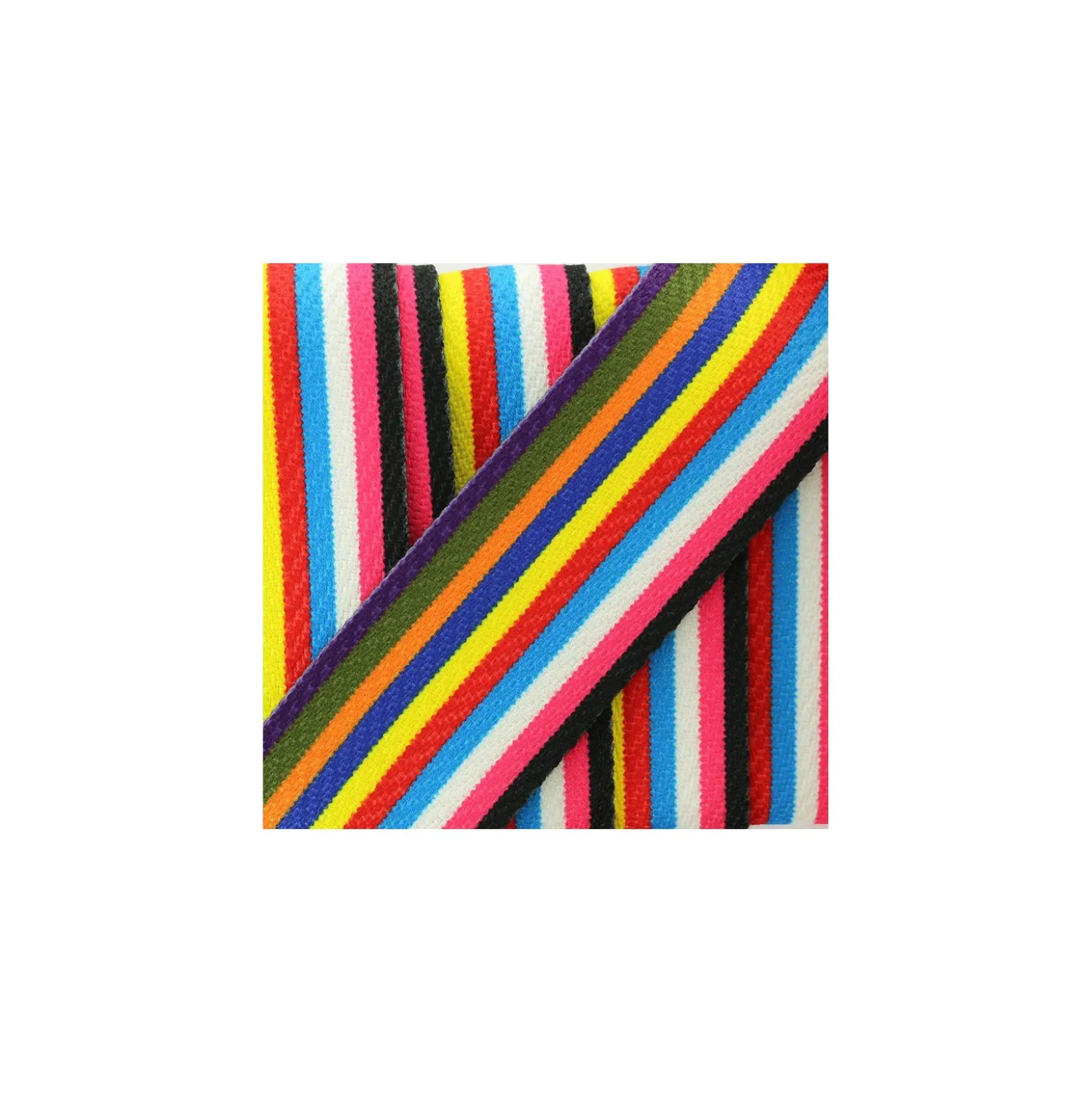 Sangle double face 50 mm Rayure St. Tropez - multi x 50cm
