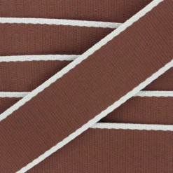 Sangle polycoton Due 38 mm - marron