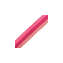 Sangle Rayée Réversible Nuance 40 mm - Fuchsia x 50cm