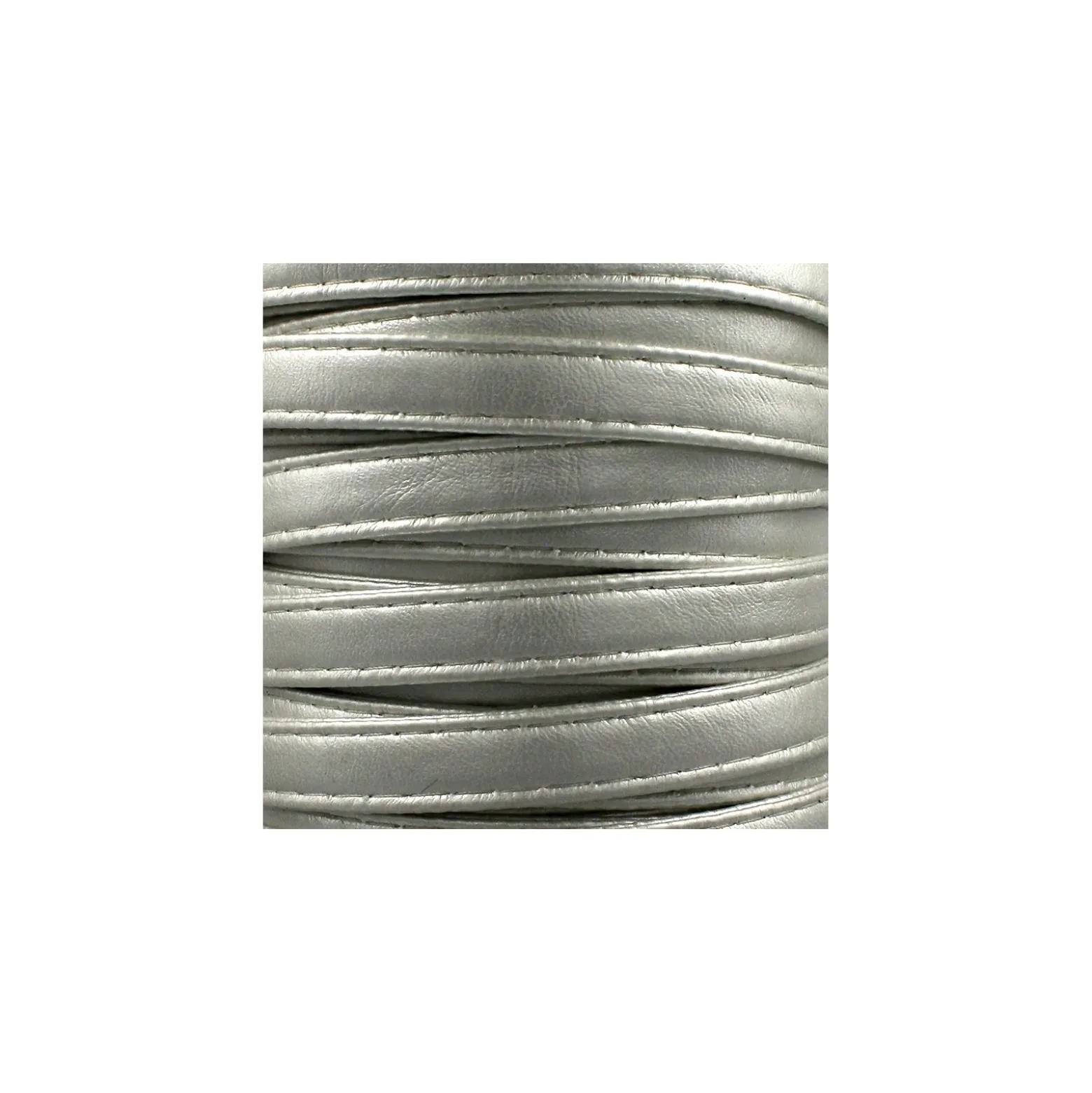 Sangle Simili cuir - argent