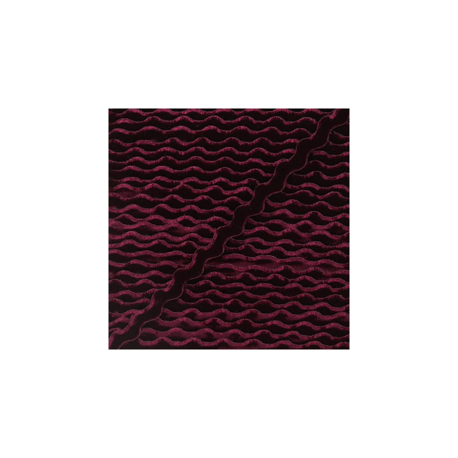 Serpentine velours 8 mm - bordeaux x 1 m