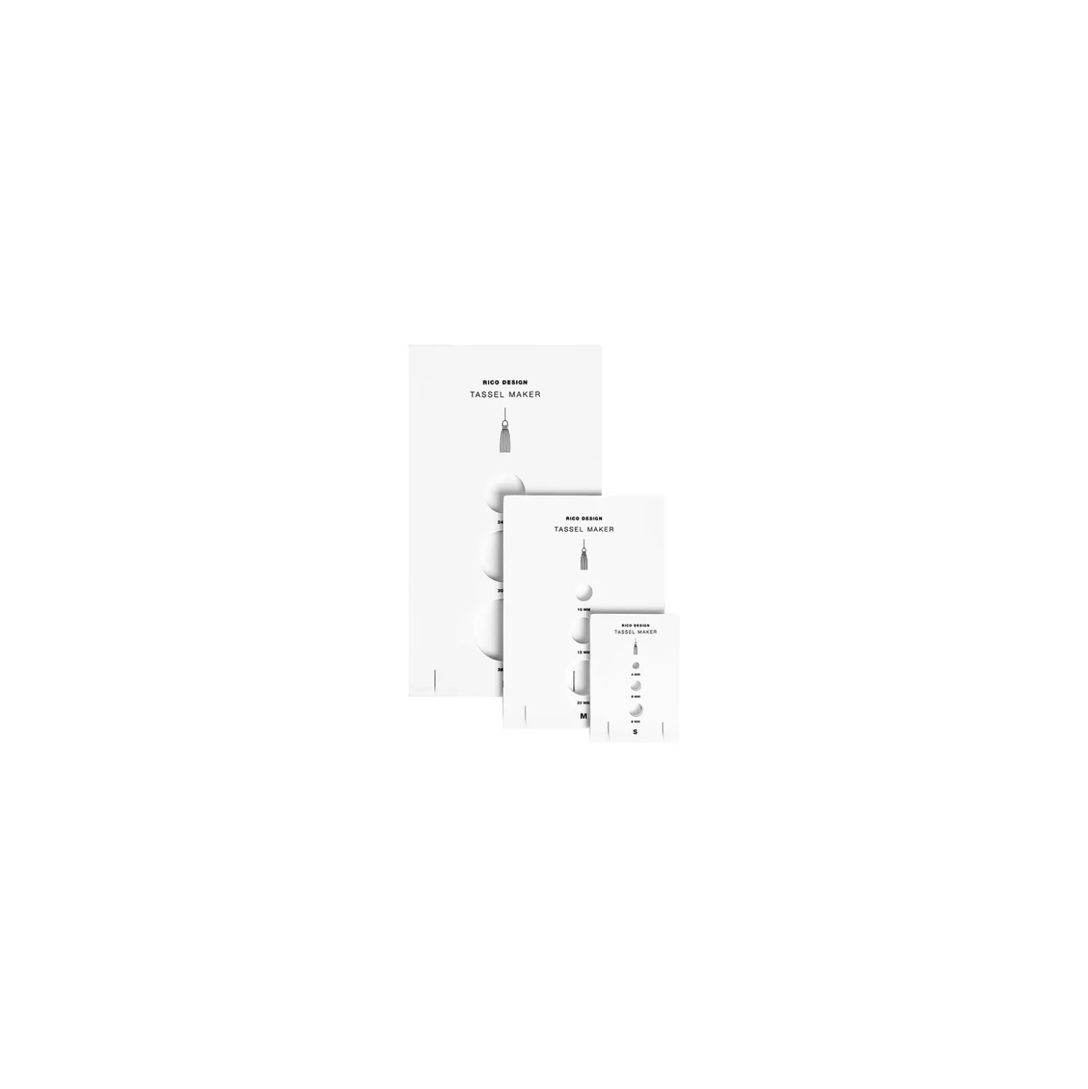 Set confectionneur de glands Rico Design - S/M/L