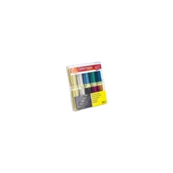 Set de 10 bobines de Fil à coudre effet métallisé Gutermann 50m - Multicolore