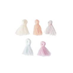 Set de 5 mini pompons houppe Rico Design 17mm - sorbet