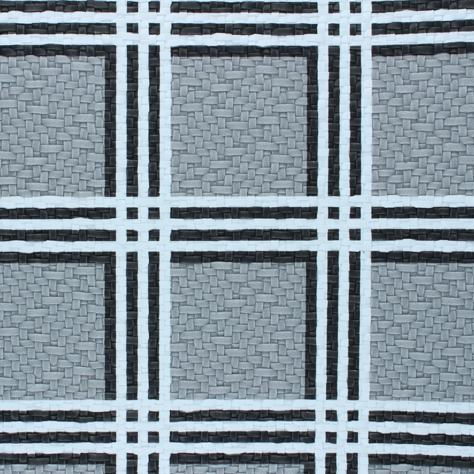 Simili cuir tressé Kora - gris - Coupons : 20cm, 70cm