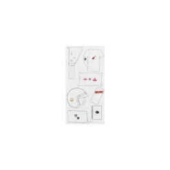 ♥ Stickers Tex Style Casque - argent ♥
