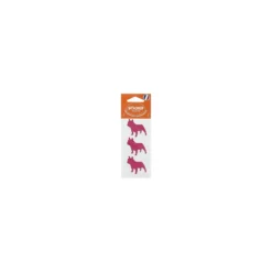 ♥ Stickers Tex Style Chien - fuchsia ♥