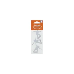 ♥ Stickers Tex Style Skateur - argent ♥