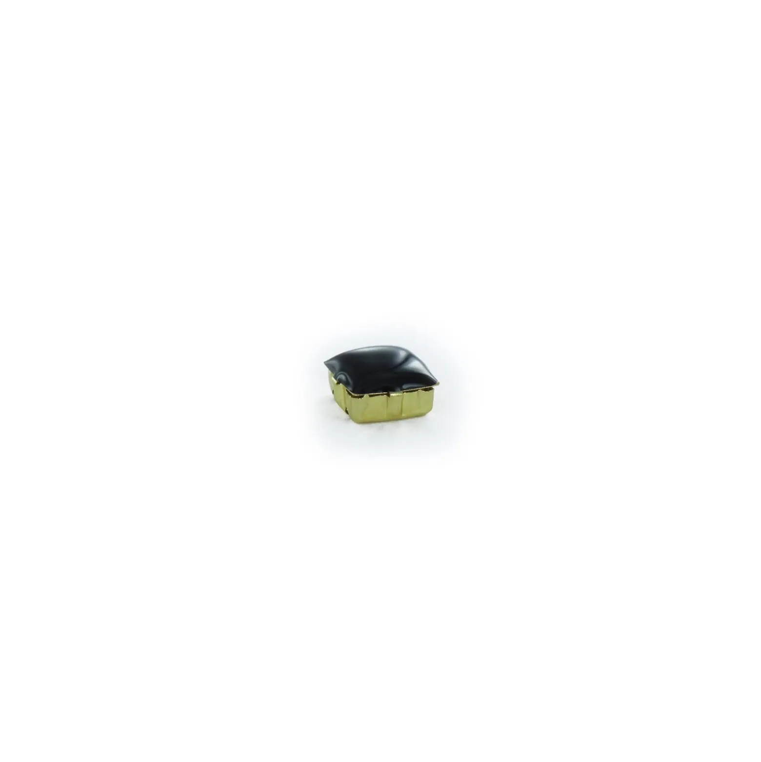 ♥ Strass carrée à coudre émaillé noire ♥