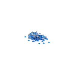 Strass rond à coudre India bleu (lot de 100)